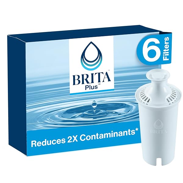 BRITA PLUS WATER FILTER, BPA-FREE, HIGH-DENSITY REPLACEMENT FILTER...