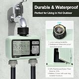 Johgee 2 Zone Sprinkler Timer, Programmable Watering System with Rain Delay view 4
