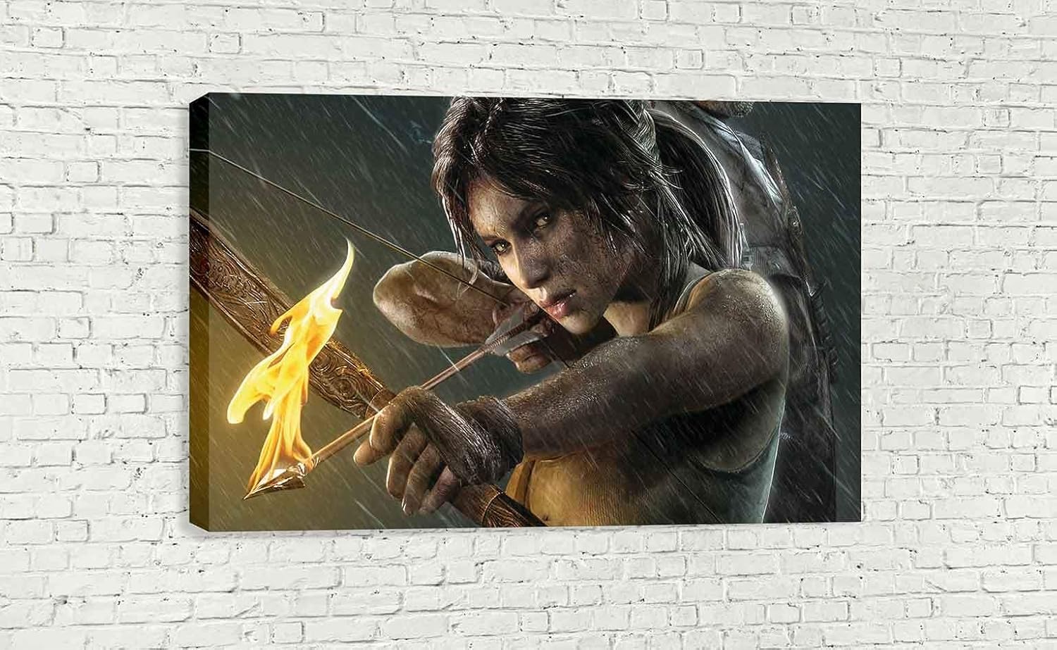 RISE OF TOMB RAIDER GAME CANVAS WALL ART (30” X 18” / 75 X 45cm)