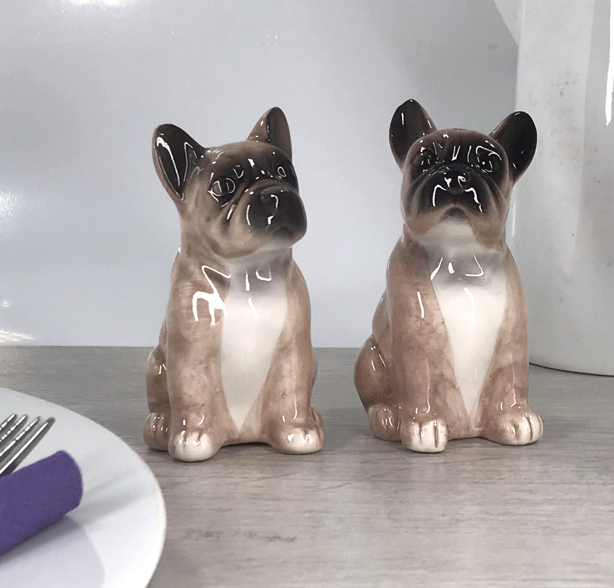 Salt & Pepper Shakers (French Bulldogs)