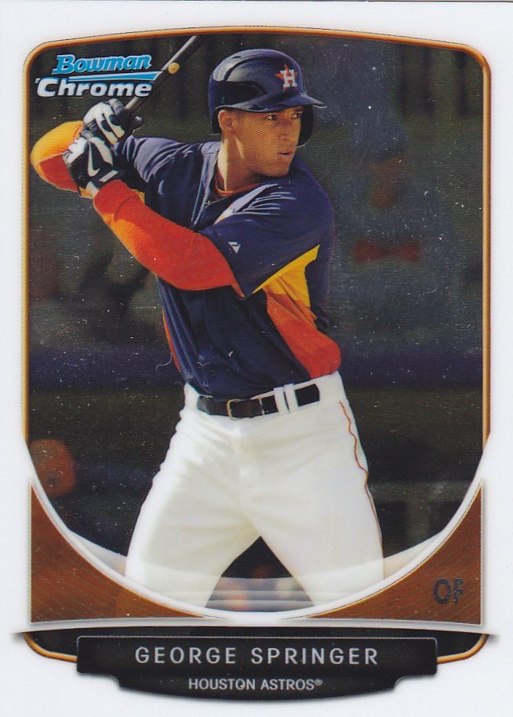 2013 BOWMAN CHROME GEORGE SPRINGER RC ROOKIE CARD ASTROS At Amazon s 