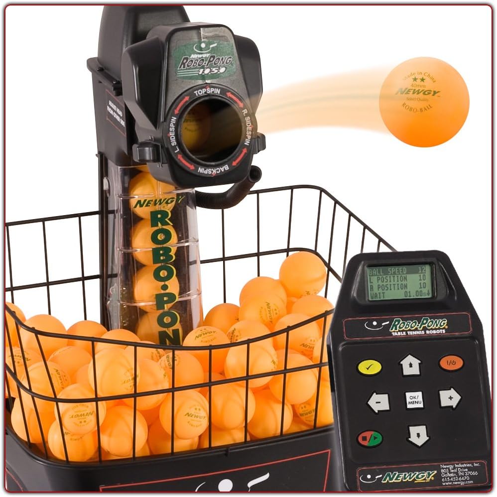 Newgy RoboPong 1050 Table Tennis Robot Amazon.ca Sports & Outdoors