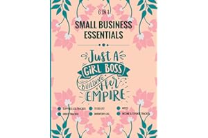 6 In 1, Small Business Essentials: Order Tracker, Inventory Log, Income, and Expense Tracker, To-Do Checklist, Suppliers Log,