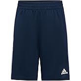 adidas Boys Adi Classic 3-Stripe Shorts, Collegiate Navy, Medium Plus