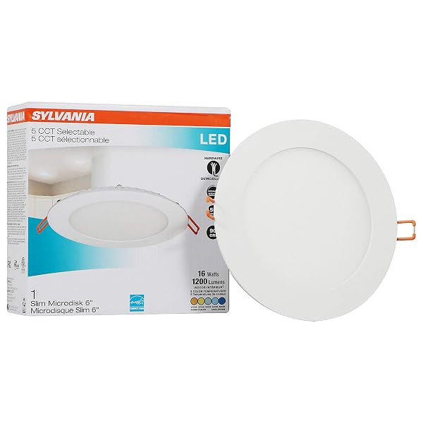 SYLVANIA LED 6″ SLIM MICRODISK RECESSED DOWNLIGHT, JUNCTION...