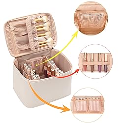 OCHEAL Makeup Bag, Portable Cosmetic Bag, Large