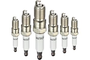 SYKRSS Set of 6 Iridium Spark Plugs 41-101 Compatible with Chevy Silverado 1500 Malibu Impala Monte Equinox Camaro Express G6