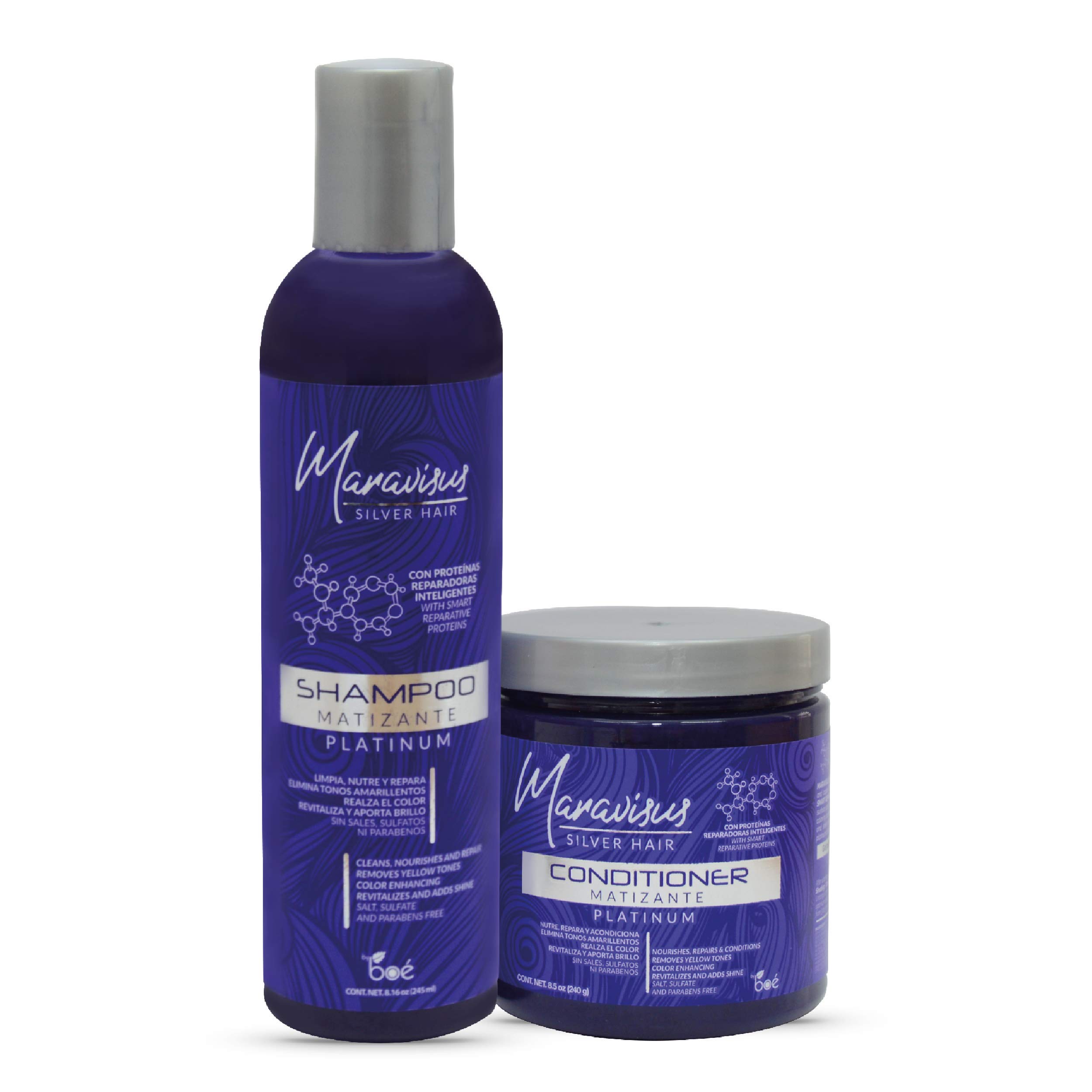 BOE Maravisus Silver Hair Products Shampoo 8 oz