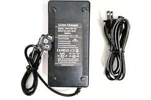 HERISKEER [Verified Fit] 67.2V 3A 3-Pin Charger for 60 Volt CityCoco 1000W Fat Tire, MotoTec Fatboy Scoo-ters and More 60V Lithium Battery(16S) Power Supply Cord 67.2 Volt 3 Amp