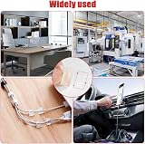 URAQT 70PCS White Outdoor Cable Clips Self Adhesive Wire Management Hooks for view 7