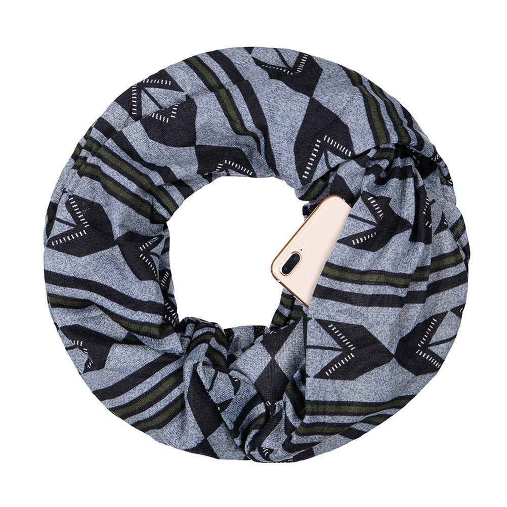 BesserBay Womens Scarf with Zipper Pocket Travel Scarves Soft Infinity Scarf BesserBay Womens Scarf with Zipper Pocket Travel Scarves Soft Infinity Scarf