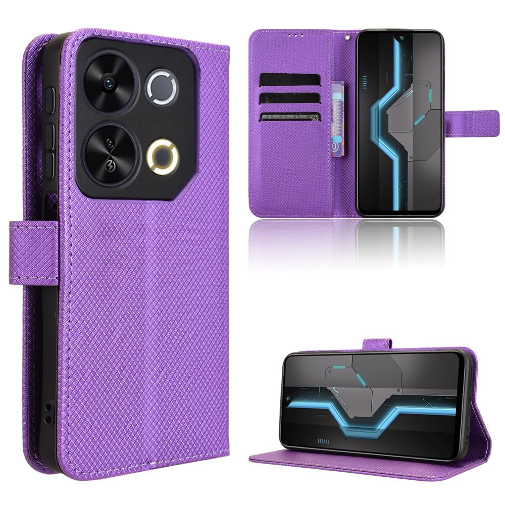 Elubugod Compatible with itel P65 4G Leather Case