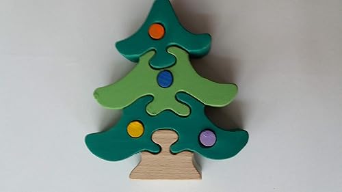 Albero Di Natale In Legno Amazon.Albero Di Natale In Legno Di Pino Fatto A Mano In Legno Di Puzzle Con Decorazione Giocattolo Regalo Per Albero Decorativo In Legno Di Faggio Massiccio Per Bambini Amazon It Handmade