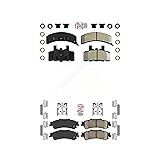 AmeriBRAKES Front Semi-Metallic Rear Ceramic Disc