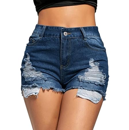 Venmo Frauen Blau Jeans Solide Casual Loch Sommerknopf Mini Hot Shorts Frauen Damen Sport Hose Pants Jogging Yoga Strumpfhose