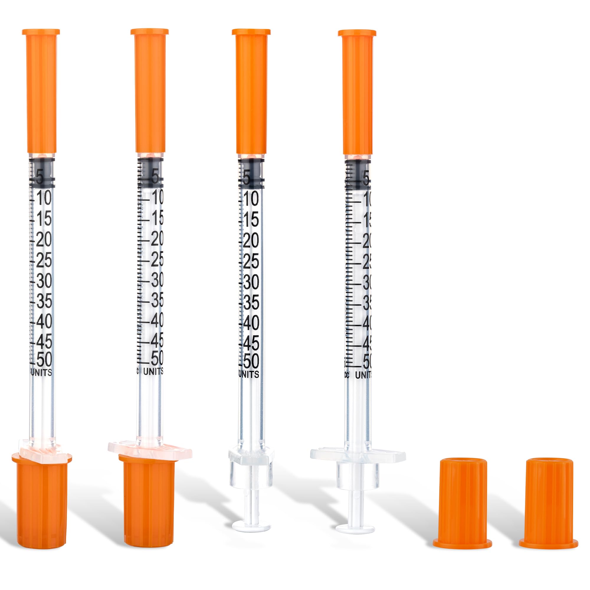 Photo 1 of 0.5ml Syringe, 31Gauge 6mm Lab Dispensing Syringe, Individual Wrapped Dispensing Tool Plastic Tube, 20Pack