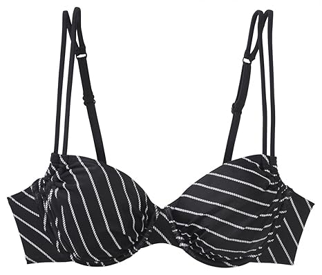 etirel Malisa Diagonal Bikinioberteil Black