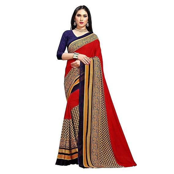 Georgette with Blouse Piece Saree