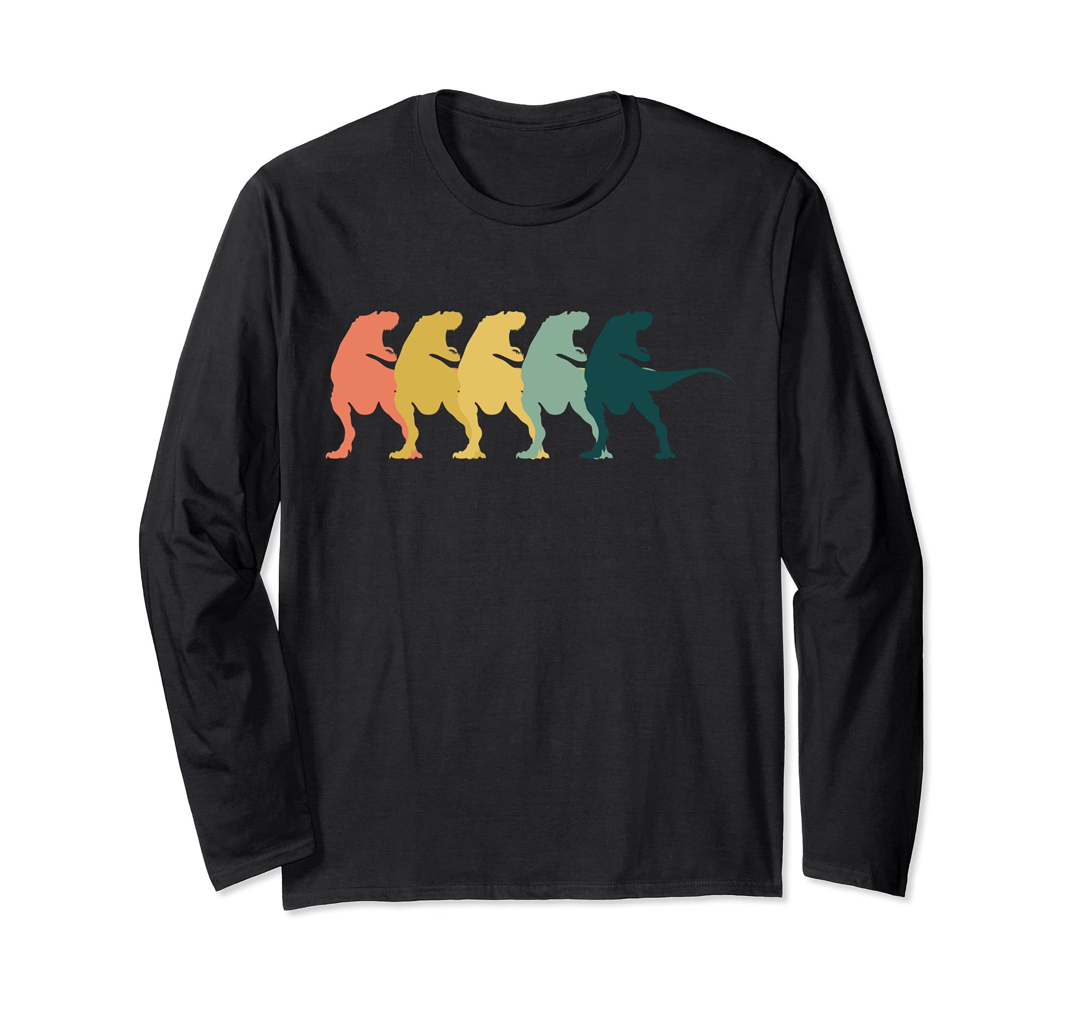 TRex Dinosaur Retro Pop Art Long Sleeve T-Shirt