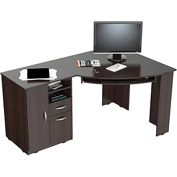 Amazon.com: Bush Furniture Vantage Corner Desk, Harvest Cherry: Kitchen