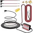 Gebildet Dash Cam Hardwire Kit Mini USB,10ft 12V-24V to 5V Low Voltage Protection ACN/ACS/ACU Add a Circuit Fuse Holders (Right Angle Mini USB+Fuse kit)