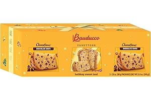 Bauducco Mini Panettone Assorted - Classic, Chocolate Chips, and Vanilla - Moist & Fresh, Traditional Italian Recipe 8.4oz (Pack of 3)