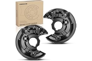 A-Premium Rear Side Brake Dust Shield Compatible with Select Volkswagen Models - Passat 2012-2014, Beetle 2012-2016, Eos 2009