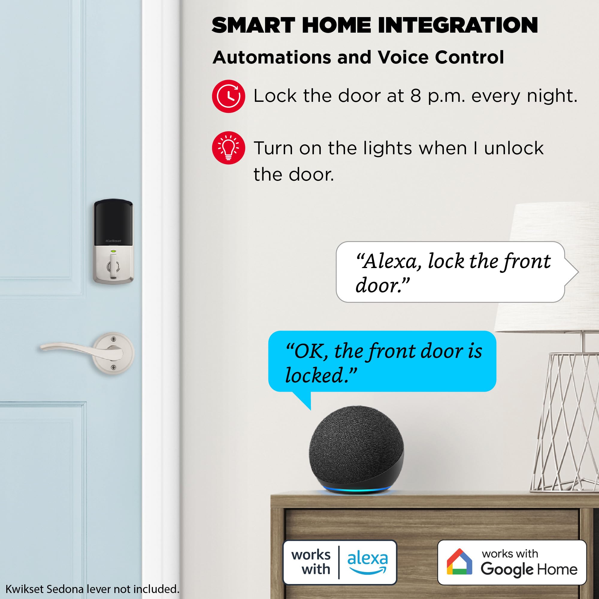 Kwikset Halo Wi-Fi Smart Lock, Keyless Entry Door Deadbolt, Geofence Auto-Unlock, Grade AAA Certified, No Hub Required Easy Install, Satin Nickel Lifetime Finish Warranty, Backlit Keypad - View 4