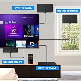GLOBAL TECH Indoor TV Aerial 250 Mile Range Amplified Digital Antenna UK view 7