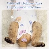 ANWA Cat Recovery Suit Breathable Cat Surgery Jumpsuit for Abdominal Wounds view 3