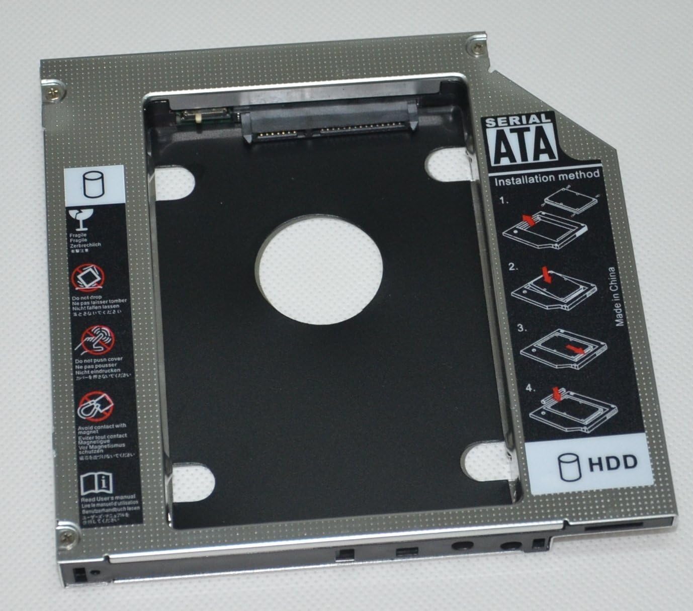 Deyoung 12.7mm 2nd SATA Hard Drive HDD SSD Optical Bay Caddy Frame Tray for Samsung NP355V4C NP355V5C np550p5c-s05TR