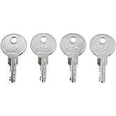 4X Universal Keys CH545 for Truck Trailer RV Camper Toolbox Safety Cabinet | Includes 4 Keys; Fits Truck Trailer RV Camper Car Hauler Toolbox Equipment Box Safety Cabinet Paddle Handle Locks