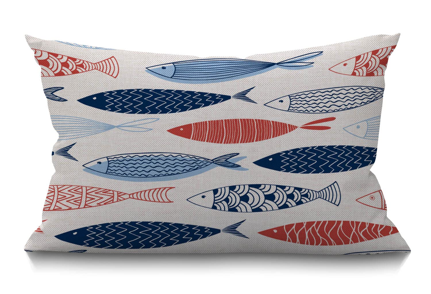 BGBDEIA Stripes Cushion Cover 12x20 Inch Expressionist Art Work Rainbow Lines Splashes Graffiti Rectangle Pillow Cases Home Decorative Cotton Linen Throw Pillow Cover for Bed Sofa 30 x 50 cm