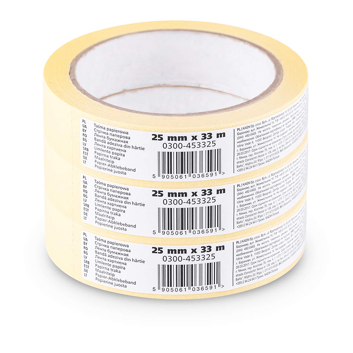 Scley Masking Tape Masking Tape Painter's Masking Tape 25 mm x 33 m Series 545 Pack of 3