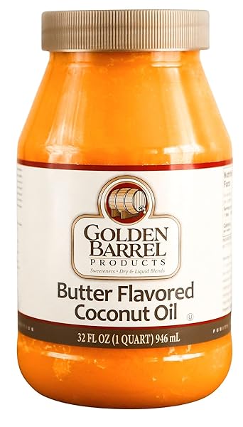 GOLDEN BARREL BUTTER FLAVORED COCONUT OIL (32 OZ.)