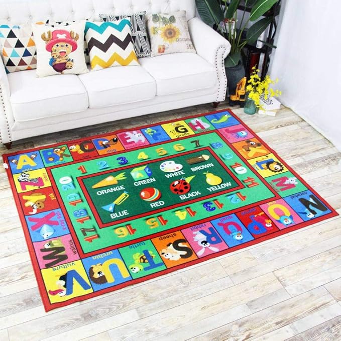 Kids Crawling Play Area Rugs, Ultra Soft Cozy Microfiber