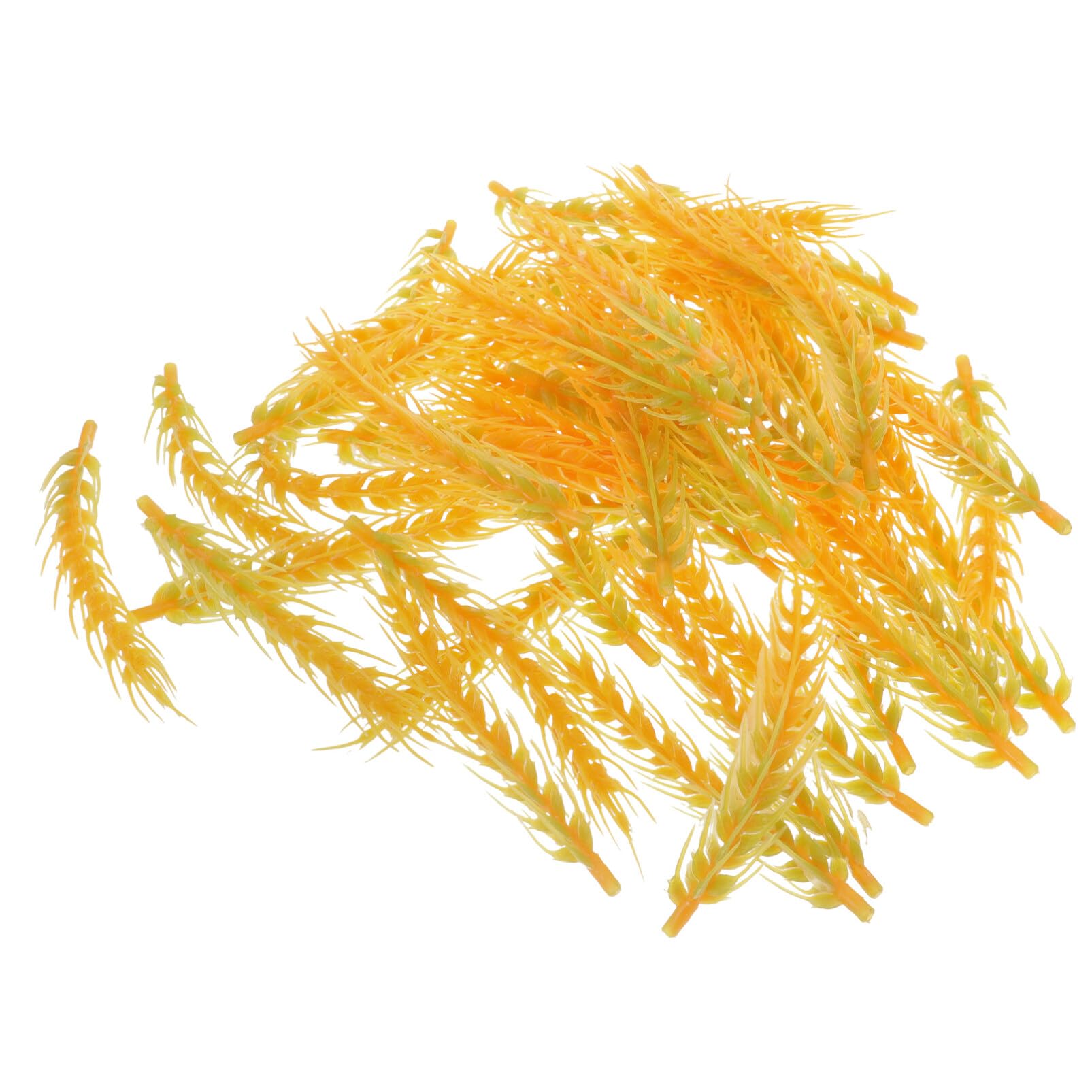 VILLCASE 50Pcs Artificial Rice Wheat Ears Simulation Plastic Wheat Ears Bouquet Fake Farm Plants Arrangement for DIY Wheat Grass Farmhouse Home Wedding Valentines Day Decor 10CM