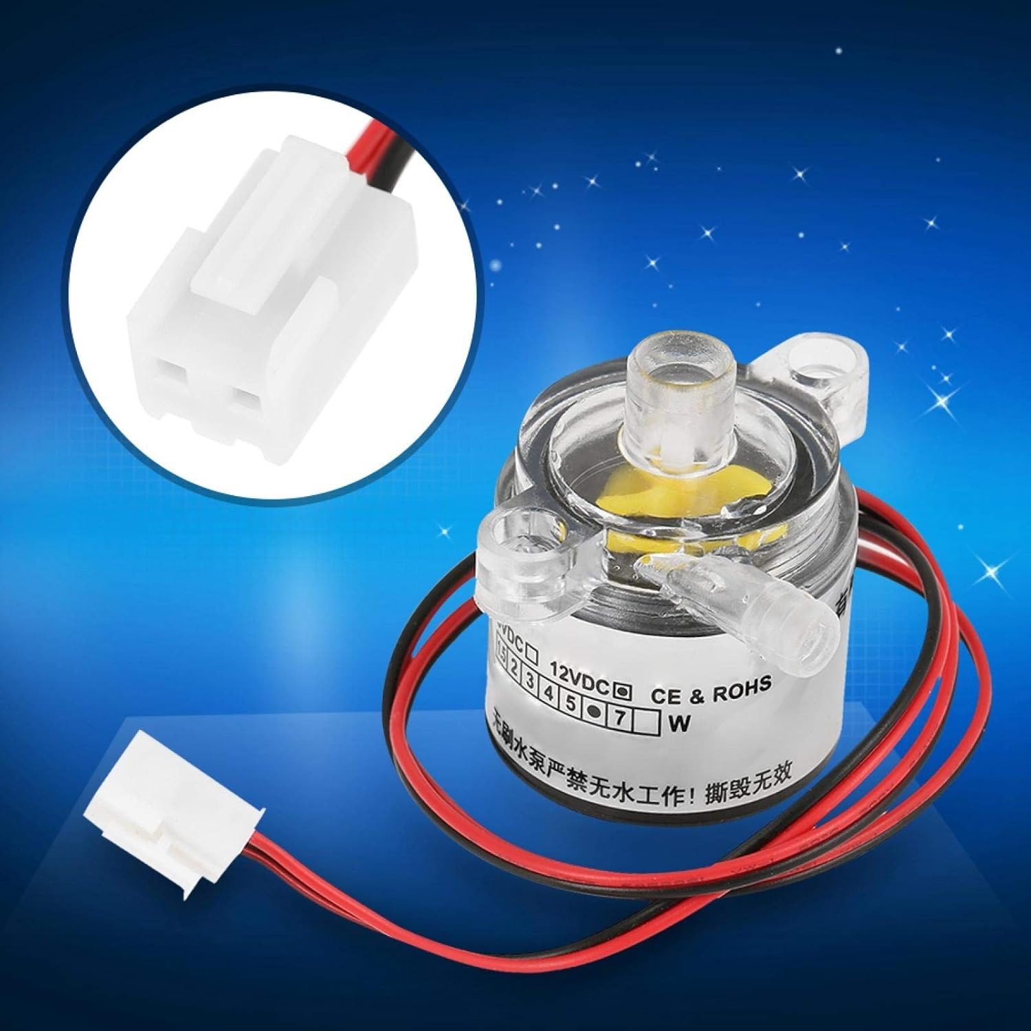 Submersible Pump(120L/H,6W),Low Noise Water Pump,Mini Submersible Brushless Water Pump,for Indoor and Outdoor Use(24h): Home & Kitchen