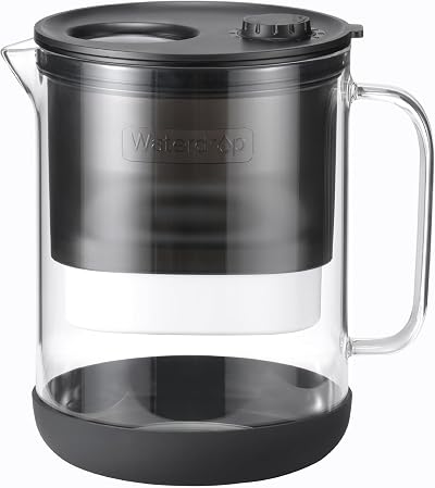 Waterdrop Glass Water Filter Jug 1.5L NSF 42/53/372 Reduces PFOA PFOS