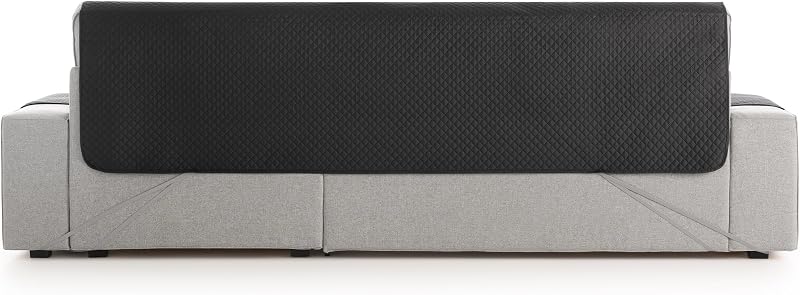 Textilhome Adele 240cm Capa Esquerda Almofadada Preto