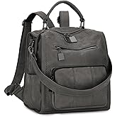 RAVUO Backpack Purse for Women, Fashion Leather Handbags Designer Convertible Satchel Ladies Shoulder Bag 3 Ways to Carry