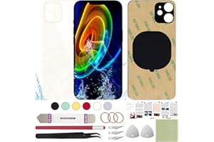 ReuWeu Back Cover Glass Replacement Compatible with iPhone 11 6.1" + Professional Tools (White)