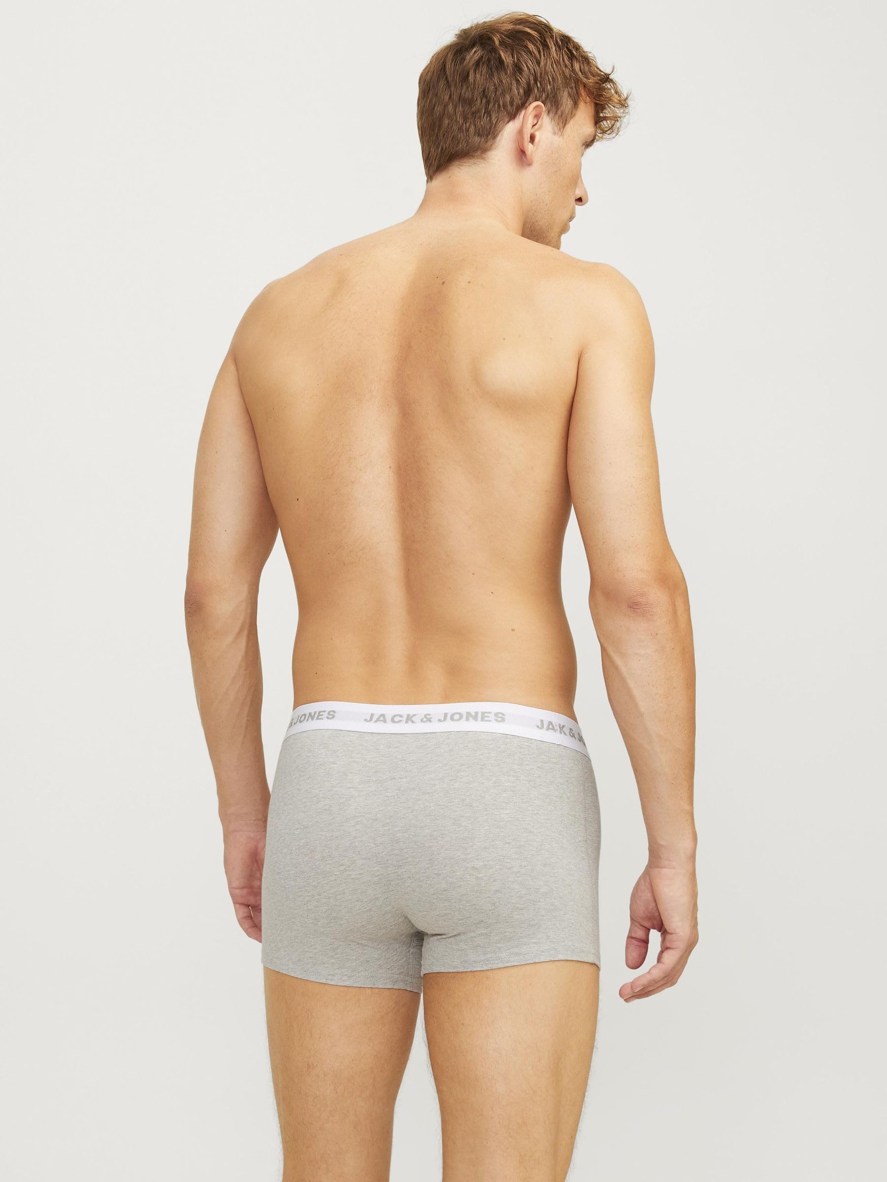 JACK & JONES Herren Trunks 7er Pack – Bequeme Baumwoll-Stretch Unterhosen mit Elastikbund 5