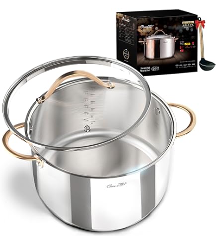 Marmite à Soupe En Acier Inoxydable Avec Couvercle