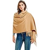 Novawo Wool Shawl Large Thick Pashmina Travel Blanket Scarf Winter Wraps for Women
