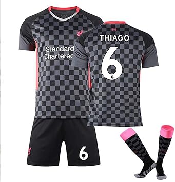 Amazon Co Jp リバプール ユニフォーム 2番目に アウェイゲーム フットボールジャージ 上下セット 持つソックス スタジアムジャージー 背番号6 レプリカサッカーユニフォーム 子供大人用 スポーツ アウトドア