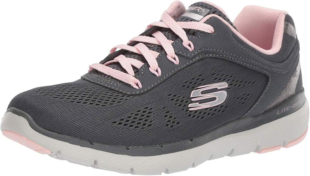 Skechers FLEX APPEAL 3.0 MOVING FAST Ladies Trainers Black/Turquoise | Shuperb