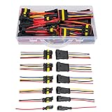 Amliber 20 Kits 20 AWG 1/2/3/4/5/6 Wire Connectors