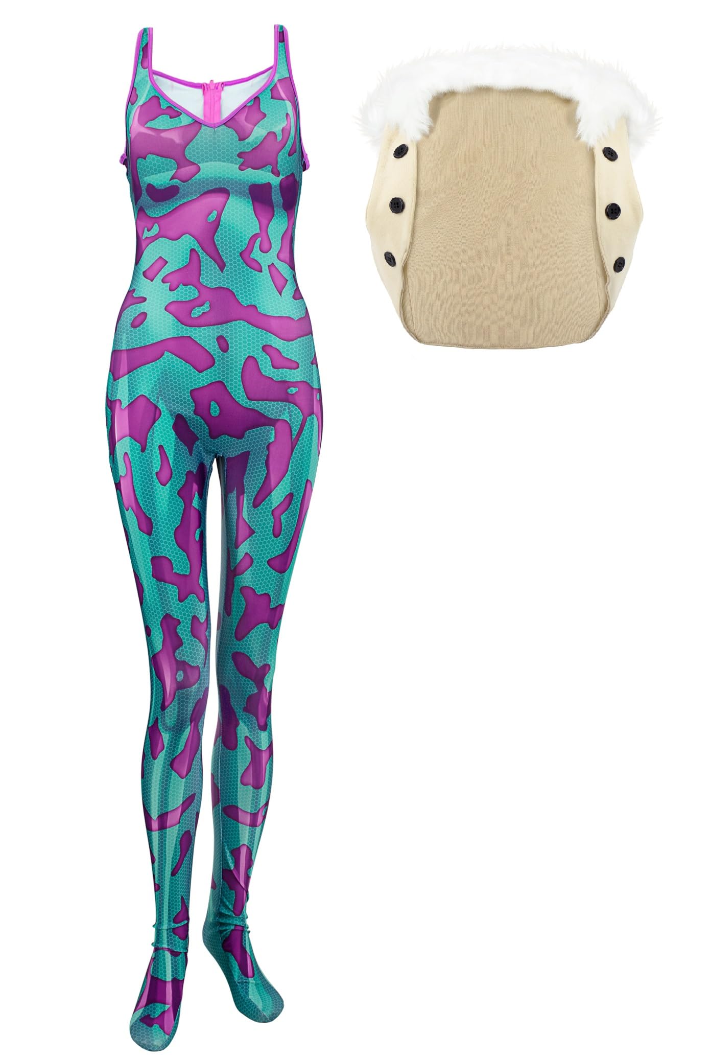 Photo 1 of C-ZOFEK US Women's Bodysuit Cosplay Costume 3D Printed Jumpsuit With Tank Halloween Costumes