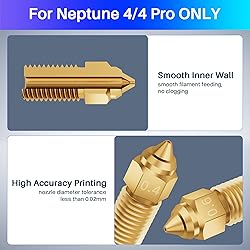 ELEGOO 10pcs Multi Size Nozzles for Neptune 4 and